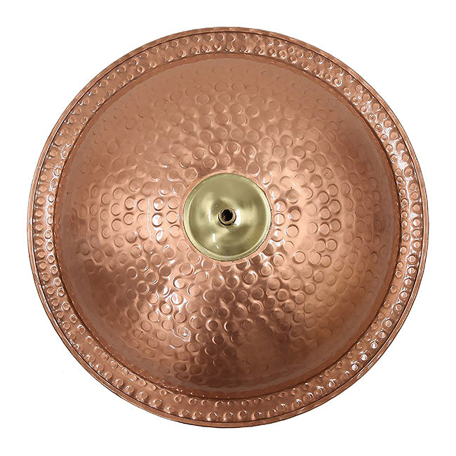 Hammered Copper Bird Bath w/Stake & Solar Fountain Pump