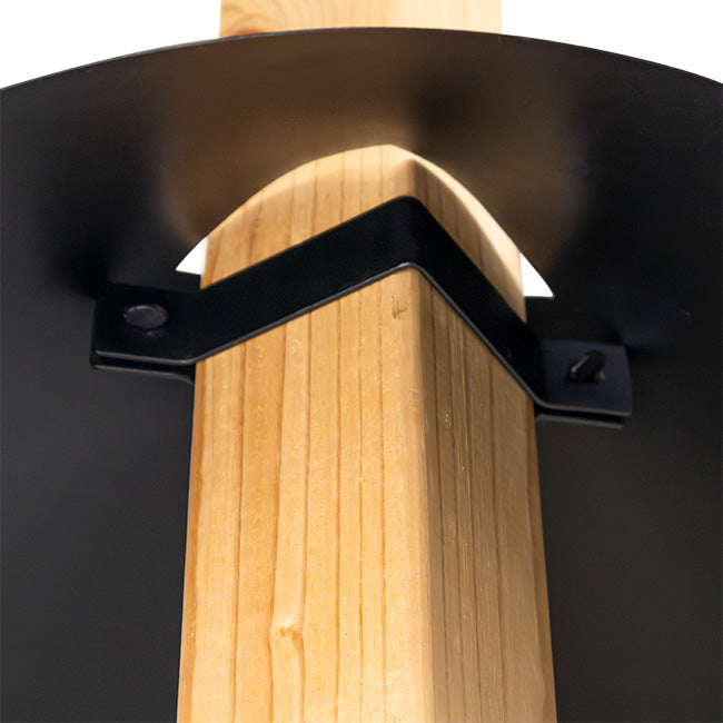 Achla Post Mounted Squirrel Baffles, Black, 18" dia., 2 Pack
