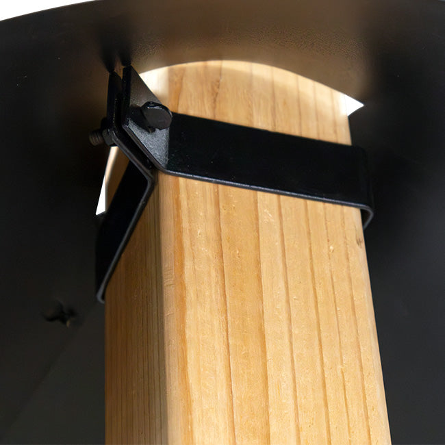 Achla Post Mounted Squirrel Baffles, Black, 18" dia., 2 Pack