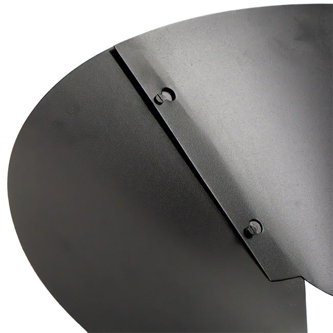 Achla Post Mounted Squirrel Baffles, Black, 18" dia., 2 Pack