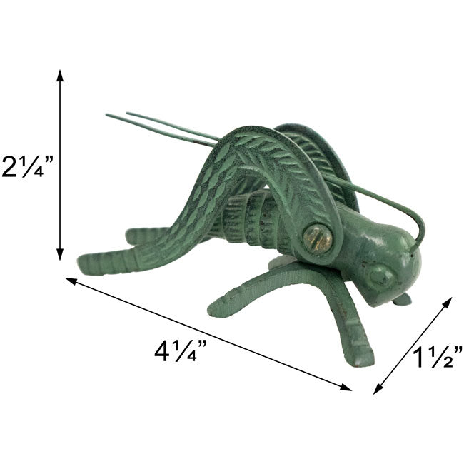 Achla Lucky Hearth Crickets, Verdigris, Set of 2