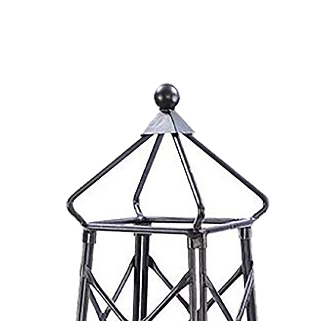 Achla Lattice Obelisks, Graphite, 67", Pack of 2