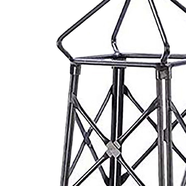 Achla Lattice Obelisks, Graphite, 67", Pack of 2
