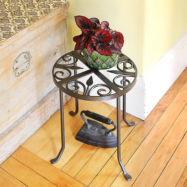 Achla Round Trivet Plant Stands, Gray, 14"H, Pack of 2