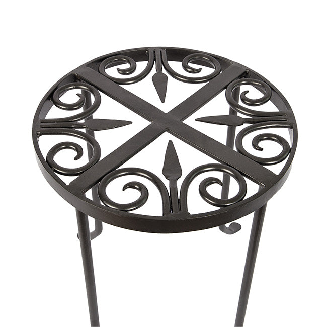 Achla Round Trivet Plant Stands, Gray, 14"H, Pack of 2
