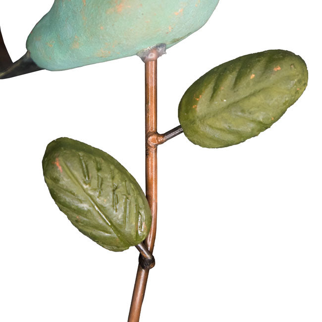 Ancient Graffiti Bird Plant Picks, Teal and Spice