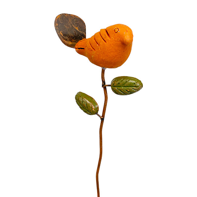 Ancient Graffiti Bird Plant Picks, Teal and Spice
