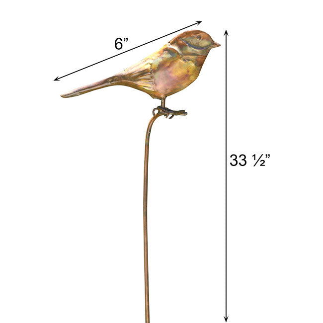 Ancient Graffiti Staked Bird Garden Ornaments, Pack of 4