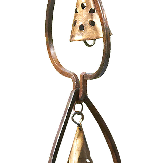 Ancient Graffiti Aspen Leaf and Bell Rain Chains, Pack of 2