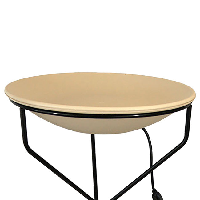 Heated Bird Bath with Metal Stand and 25' Lock-N-Dry Cord