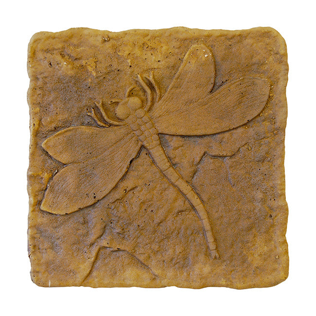 Athens Dragonfly Stepping Stones, Autumn Wheat, Pack of 2