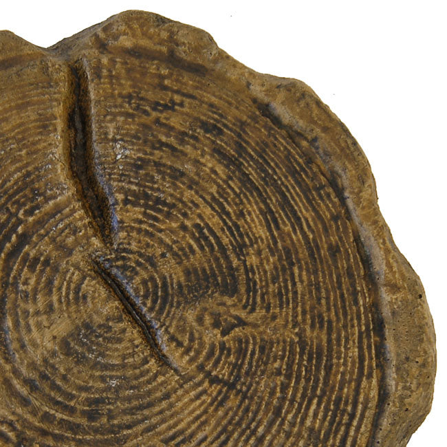 Athens Small Log Stepping Stones, Espresso, Pack of 2