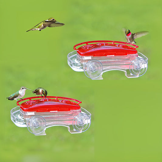 Aspects Jewel Box Window Hummingbird Feeders, Pack of 2
