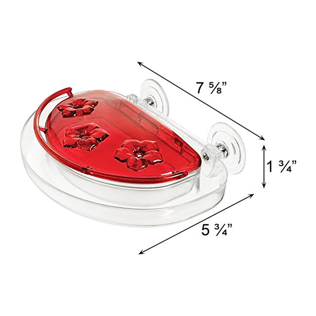 Aspects Jewel Box Window Hummingbird Feeders, Pack of 2