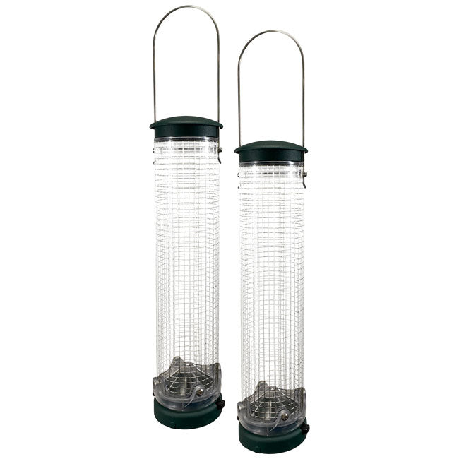 Aspects Quick-Clean Peanut Mesh Bird Feeders, Spruce, 2 Pack