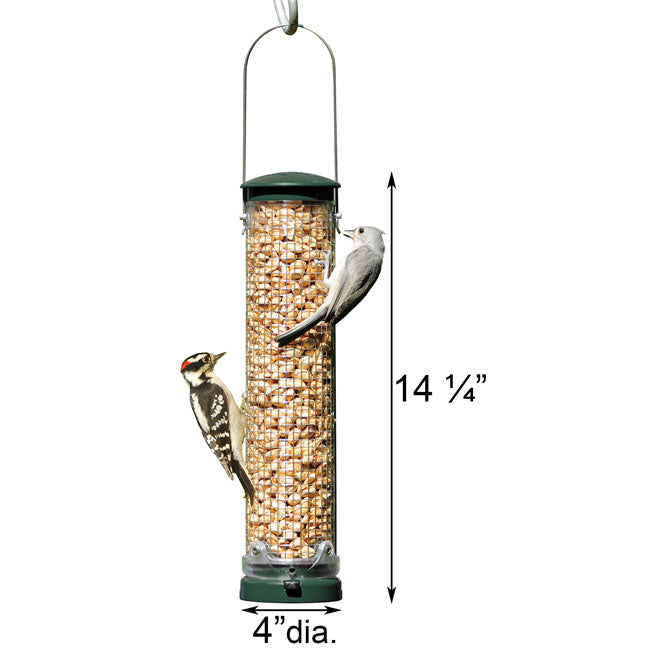 Aspects Quick-Clean Peanut Mesh Bird Feeders, Spruce, 2 Pack