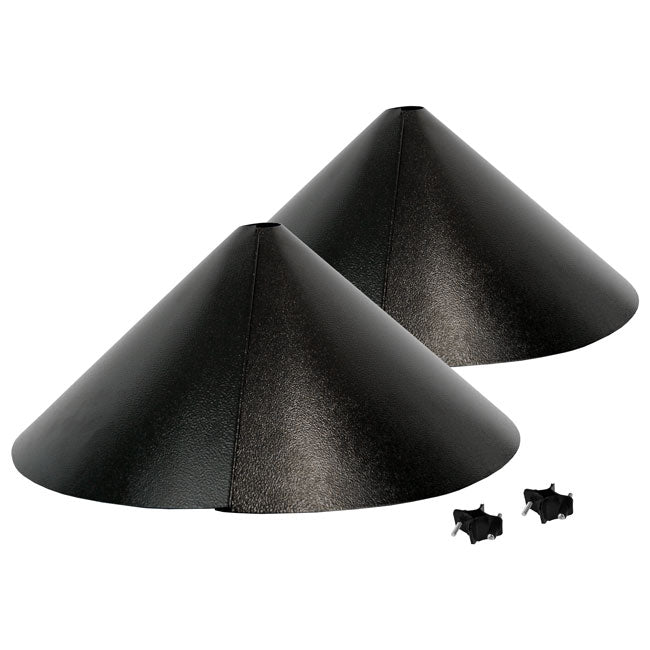 Audubon Wrap-Around Squirrel Baffles, Black, Pack of 2