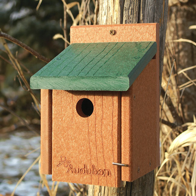 Audubon Recycled Plastic Wren Houses, Pack of 4