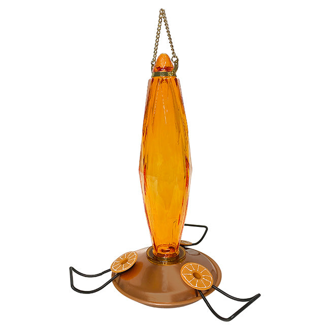 Audubon Cut Glass Oriole Feeders, Amber, 10 oz., Pack of 2
