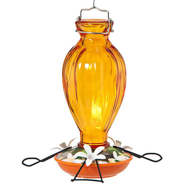Audubon Fluted Glass Oriole Feeders, 20 oz. each, Pack of 2