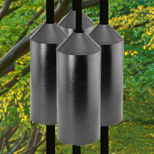 Audubon Torpedo Squirrel Baffles, Black, 6" dia., Pack of 4