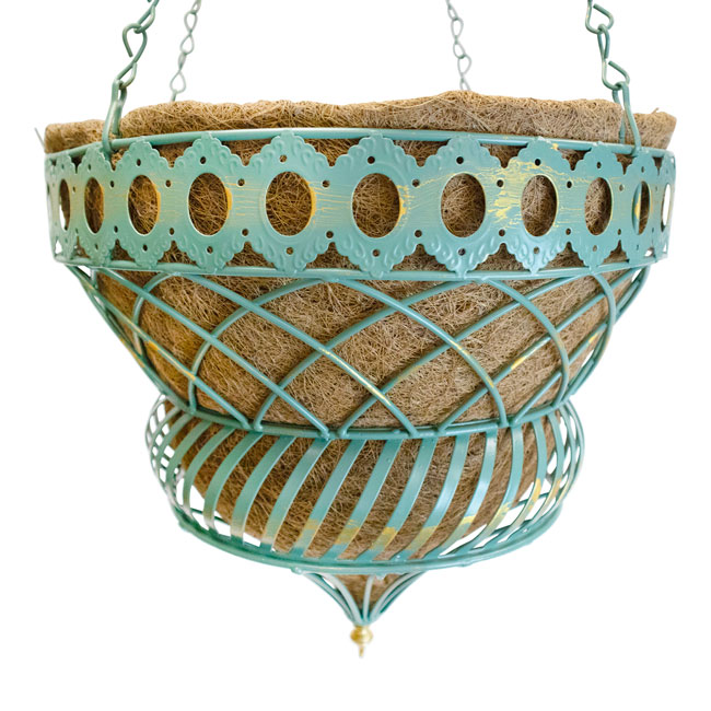 Austram Queen Anne Parasol Hanging Planter, Green, Pack of 6