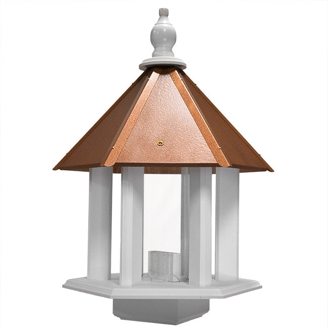 Deluxe Azalea Bird Feeder & Decorative Mounting Post Package