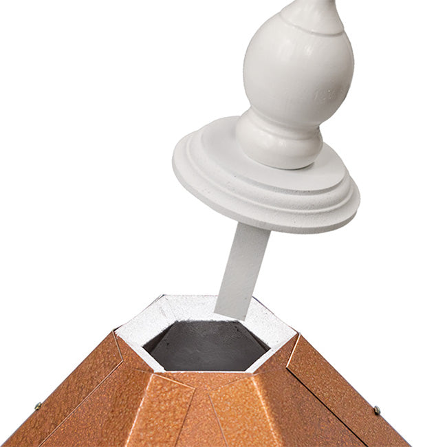 Deluxe Azalea Bird Feeder & Decorative Mounting Post Package