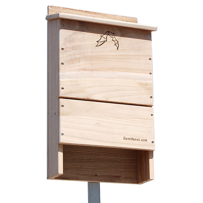 BestNest Triple-Celled Bat House w/ Two Bat Exclusion Tubes
