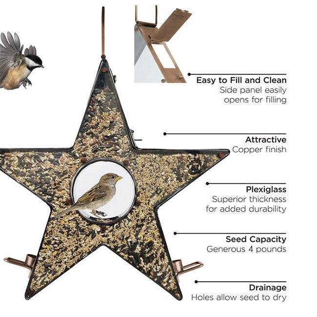Good Directions Star Shaped Fly Through Bird Feeder Package