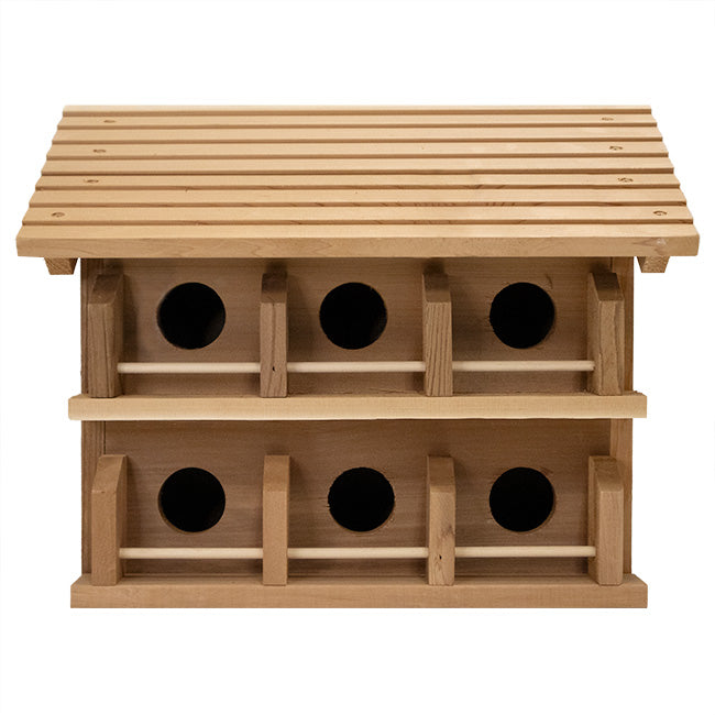 Heath Cedar Round Entry Purple Martin House Package