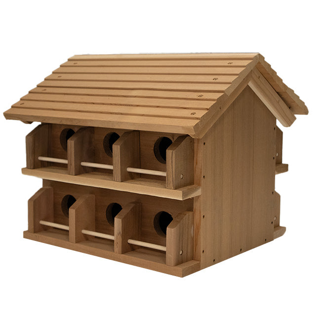 Heath Cedar Round Entry Purple Martin House Package