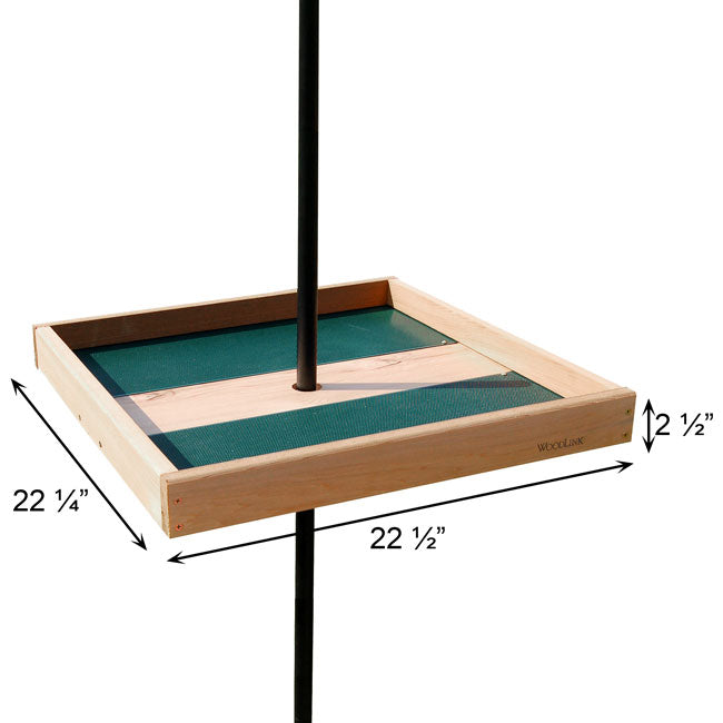 Woodlink Giant Pole Mounted Seed Tray w/Pole Collar & Screws