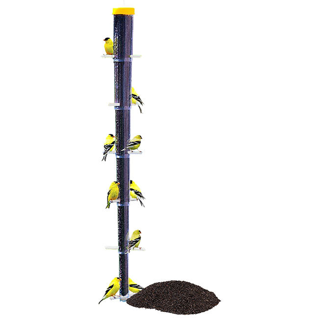 S&K Tornado Clear Collapsible Finch Feeder & Thistle Seed