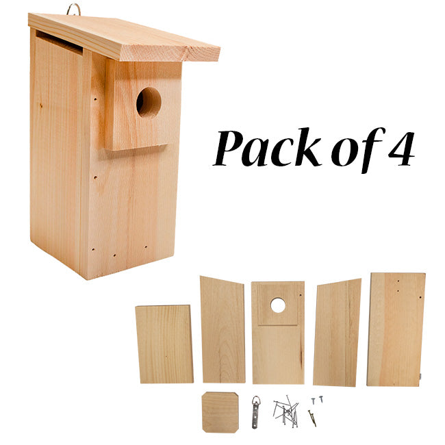 Coveside Eastern Bluebird House DIY Kits, Club Pack of 4