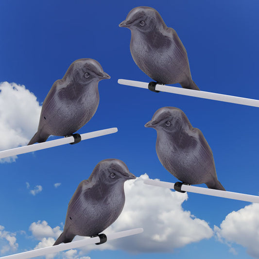 Erva Purple Martin Decoys with Spring Clips, Pack of 4