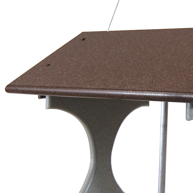 Recycled Plastic Suet Log Bird Feeder, Brown & Gray