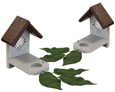 Recycled Plastic Hummingbird Nest, Brown and Gray