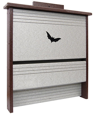 Recycled Plastic Single Chamber Bat House, 20 bats