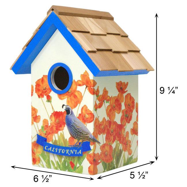 Home Bazaar California Bird Cottage, Orange Blossom