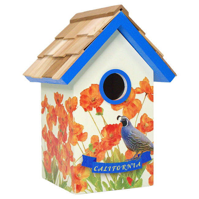 Home Bazaar California Bird Cottage, Orange Blossom