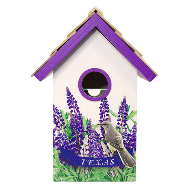 Home Bazaar Bird Cottage for Texas, Mockingbird & Bluebonnet