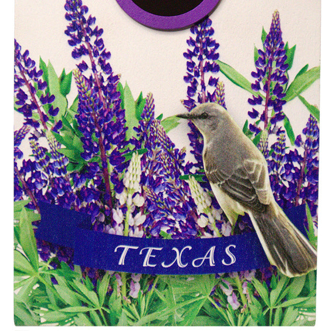 Home Bazaar Bird Cottage for Texas, Mockingbird & Bluebonnet