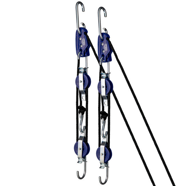 Tie Boss 3/8" Block and Tackles, Blue, Pack of 2