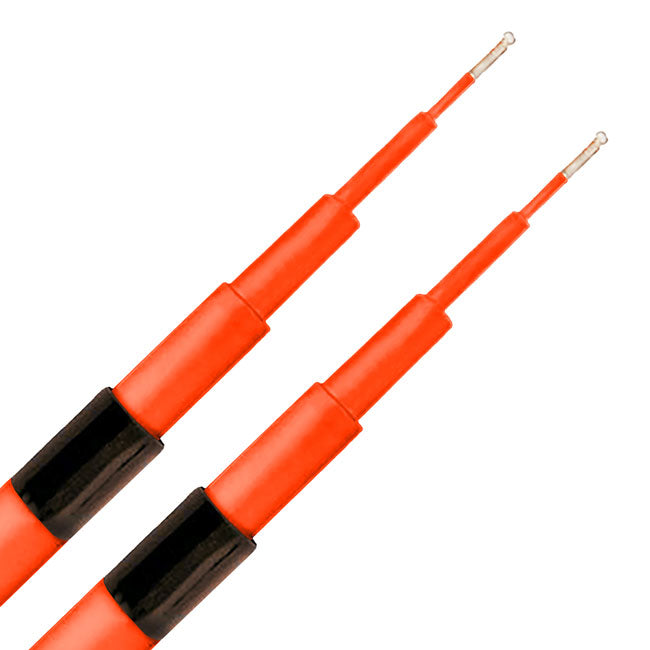 Jackite Fiberglass Telescoping Poles, Orange, 31', Pack of 2