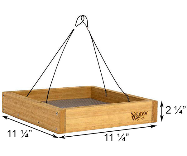 Nature’s Way Bamboo Tray Feeder with Bluebird Nuggets