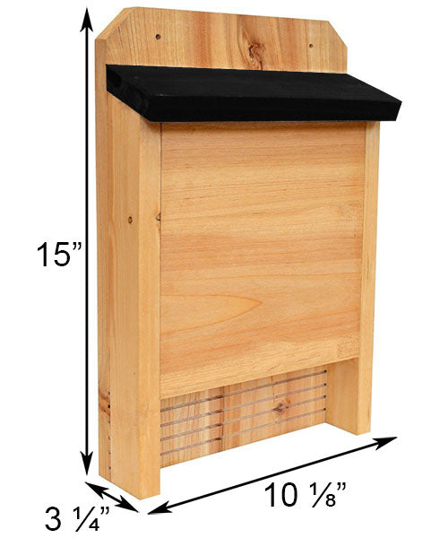 Nature's Way Cedar Single Chamber Bat Houses with Book