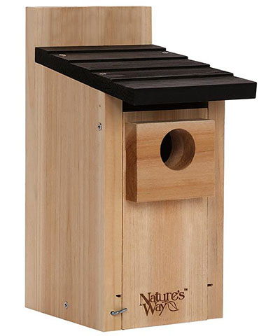 Nature's Way Cedar Traditional Bluebird Houses, Pack of 4