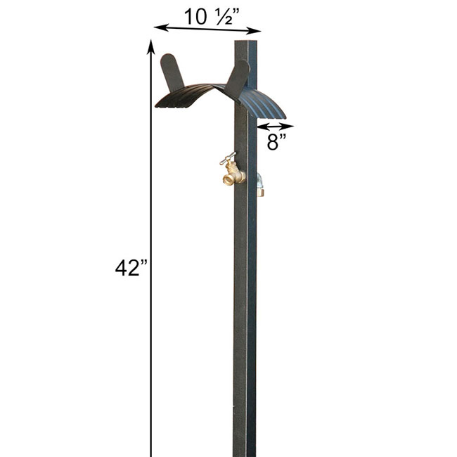 Panacea Basic Hose Stands w/Brass Spigots, Pack of 2