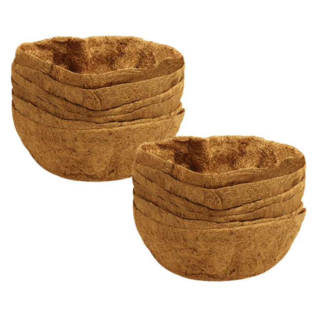 Panacea Round Coco Fiber Liners, 20" dia., Pack of 12